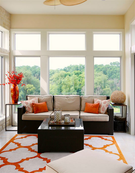 Rhonda Staley IIDA Johnson Way Estate living room windows sofa