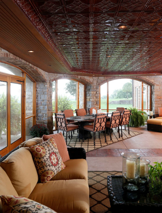 Rhonda Staley IIDA Mississippi Bluffs Estate Outdoors dining room