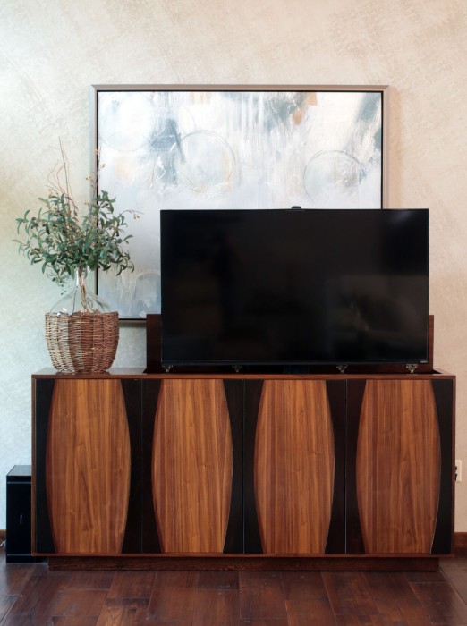 Rhonda Staley IIDA Iowa City Rustic Lodge Home television