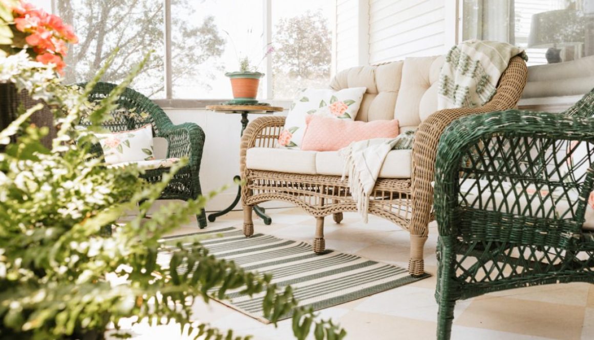 Rhonda Staley IIDA Iowa My 1923 Foursquare Farmhouse patio furniture
